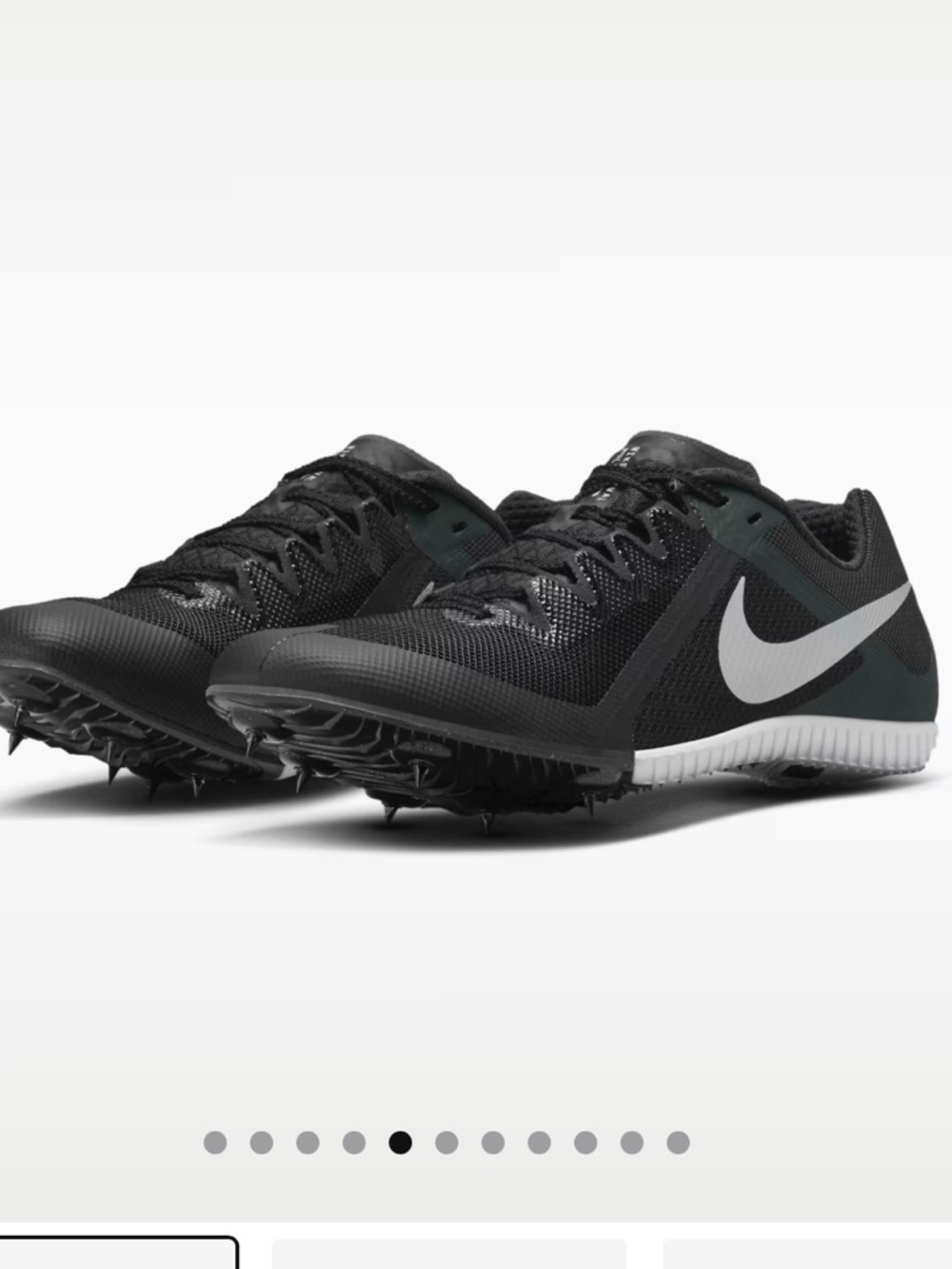 NEW Nike Black and White Zoom Rival  Multi Sprint Track Spikes